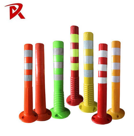 Latest company news about 2024 Bezpieczeństwo ruchu drogowego PU 750 mm Pomarańczowy elastyczny ruch drogowy Bollard Odblaskowy punkt ostrzegawczy