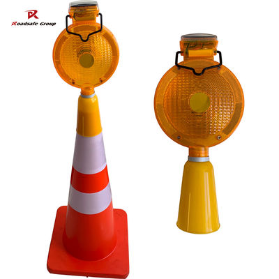 quality 185 mm Garaż Tymczasowe światło ostrzegawcze inteligentne betonowe bariery drogowe factory